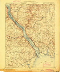 Havre De Grace Maryland Historical topographic map, 1:62500 scale, 15 X 15 Minute, Year 1900