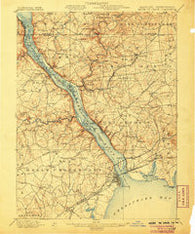 Havre De Grace Maryland Historical topographic map, 1:62500 scale, 15 X 15 Minute, Year 1900