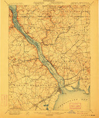 Havre De Grace Maryland Historical topographic map, 1:62500 scale, 15 X 15 Minute, Year 1900