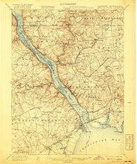Havre De Grace Maryland Historical topographic map, 1:62500 scale, 15 X 15 Minute, Year 1900