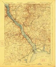 Havre De Grace Maryland Historical topographic map, 1:62500 scale, 15 X 15 Minute, Year 1900