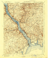 Havre De Grace Maryland Historical topographic map, 1:62500 scale, 15 X 15 Minute, Year 1900