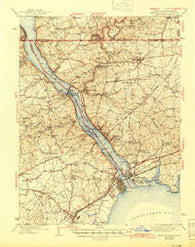 Havre De Grace Maryland Historical topographic map, 1:62500 scale, 15 X 15 Minute, Year 1942