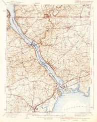 Havre De Grace Maryland Historical topographic map, 1:62500 scale, 15 X 15 Minute, Year 1942