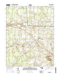 Hebron Maryland Historical topographic map, 1:24000 scale, 7.5 X 7.5 Minute, Year 2014