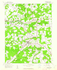 Hebron Maryland Historical topographic map, 1:24000 scale, 7.5 X 7.5 Minute, Year 1942