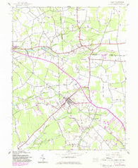 Hebron Maryland Historical topographic map, 1:24000 scale, 7.5 X 7.5 Minute, Year 1942