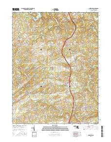 Hereford Maryland Current topographic map, 1:24000 scale, 7.5 X 7.5 Minute, Year 2016