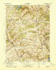 Hereford Maryland Historical topographic map, 1:31680 scale, 7.5 X 7.5 Minute, Year 1944
