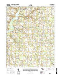 Hobbs Maryland Current topographic map, 1:24000 scale, 7.5 X 7.5 Minute, Year 2017