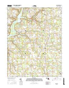 Hobbs Maryland Current topographic map, 1:24000 scale, 7.5 X 7.5 Minute, Year 2017