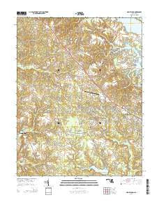 Hollywood Maryland Historical topographic map, 1:24000 scale, 7.5 X 7.5 Minute, Year 2014