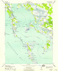 Honga Maryland Historical topographic map, 1:24000 scale, 7.5 X 7.5 Minute, Year 1942