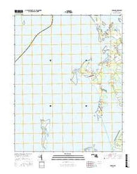 Hudson Maryland Current topographic map, 1:24000 scale, 7.5 X 7.5 Minute, Year 2016