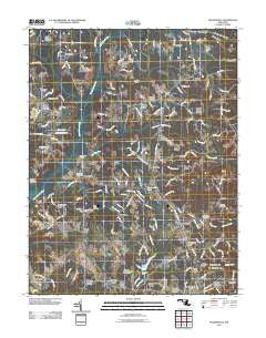 Hughesville Maryland Historical topographic map, 1:24000 scale, 7.5 X 7.5 Minute, Year 2011