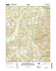 Hughesville Maryland Historical topographic map, 1:24000 scale, 7.5 X 7.5 Minute, Year 2014