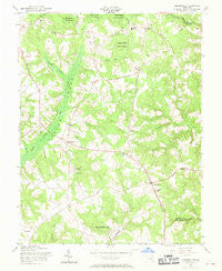 Hughesville Maryland Historical topographic map, 1:24000 scale, 7.5 X 7.5 Minute, Year 1956