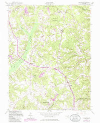 Hughesville Maryland Historical topographic map, 1:24000 scale, 7.5 X 7.5 Minute, Year 1956