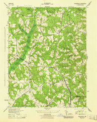 Hughesville Maryland Historical topographic map, 1:31680 scale, 7.5 X 7.5 Minute, Year 1944
