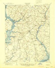 Hurlock Maryland Historical topographic map, 1:62500 scale, 15 X 15 Minute, Year 1905