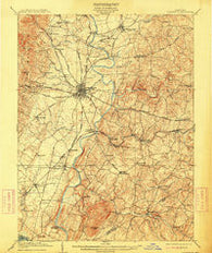 Ijamsville Maryland Historical topographic map, 1:62500 scale, 15 X 15 Minute, Year 1909