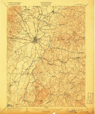 Ijamsville Maryland Historical topographic map, 1:62500 scale, 15 X 15 Minute, Year 1909