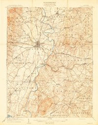 Ijamsville Maryland Historical topographic map, 1:62500 scale, 15 X 15 Minute, Year 1909