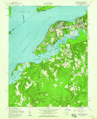 Indian Head Maryland Historical topographic map, 1:24000 scale, 7.5 X 7.5 Minute, Year 1956