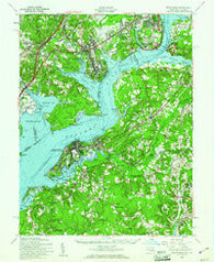 Indian Head Maryland Historical topographic map, 1:62500 scale, 15 X 15 Minute, Year 1956