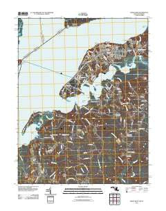 Indian Head Maryland Historical topographic map, 1:24000 scale, 7.5 X 7.5 Minute, Year 2011