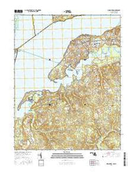 Indian Head Maryland Current topographic map, 1:24000 scale, 7.5 X 7.5 Minute, Year 2016