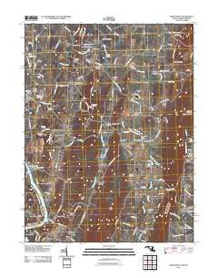 Keedysville Maryland Historical topographic map, 1:24000 scale, 7.5 X 7.5 Minute, Year 2011