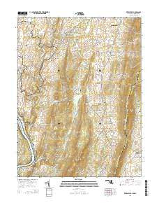 Keedysville Maryland Historical topographic map, 1:24000 scale, 7.5 X 7.5 Minute, Year 2014