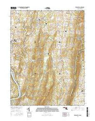 Keedysville Maryland Current topographic map, 1:24000 scale, 7.5 X 7.5 Minute, Year 2016