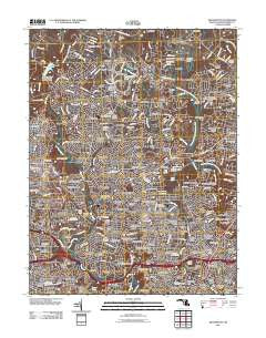 Kensington Maryland Historical topographic map, 1:24000 scale, 7.5 X 7.5 Minute, Year 2011