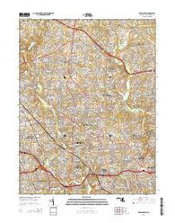 Kensington Maryland Historical topographic map, 1:24000 scale, 7.5 X 7.5 Minute, Year 2014
