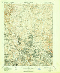 Kensington Maryland Historical topographic map, 1:24000 scale, 7.5 X 7.5 Minute, Year 1951