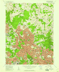 Kensington Maryland Historical topographic map, 1:24000 scale, 7.5 X 7.5 Minute, Year 1956