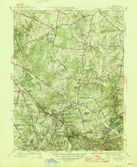Kensington Maryland Historical topographic map, 1:31680 scale, 7.5 X 7.5 Minute, Year 1945