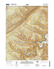 Kitzmiller Maryland Historical topographic map, 1:24000 scale, 7.5 X 7.5 Minute, Year 2014