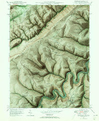 Kitzmiller Maryland Historical topographic map, 1:24000 scale, 7.5 X 7.5 Minute, Year 1948