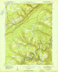Kitzmiller Maryland Historical topographic map, 1:24000 scale, 7.5 X 7.5 Minute, Year 1950