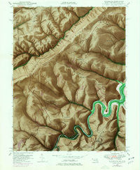 Kitzmiller Maryland Historical topographic map, 1:24000 scale, 7.5 X 7.5 Minute, Year 1948