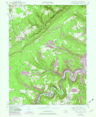 Kitzmiller Maryland Historical topographic map, 1:24000 scale, 7.5 X 7.5 Minute, Year 1948