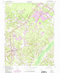 La Plata Maryland Historical topographic map, 1:24000 scale, 7.5 X 7.5 Minute, Year 1956