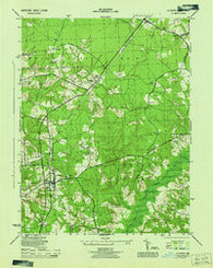La Plata Maryland Historical topographic map, 1:31680 scale, 7.5 X 7.5 Minute, Year 1944