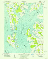 Langford Creek Maryland Historical topographic map, 1:24000 scale, 7.5 X 7.5 Minute, Year 1954