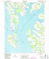 Langford Creek Maryland Historical topographic map, 1:24000 scale, 7.5 X 7.5 Minute, Year 1954
