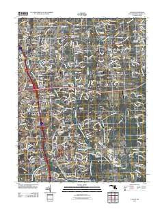 Lanham Maryland Historical topographic map, 1:24000 scale, 7.5 X 7.5 Minute, Year 2011