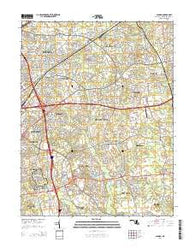 Lanham Maryland Historical topographic map, 1:24000 scale, 7.5 X 7.5 Minute, Year 2014